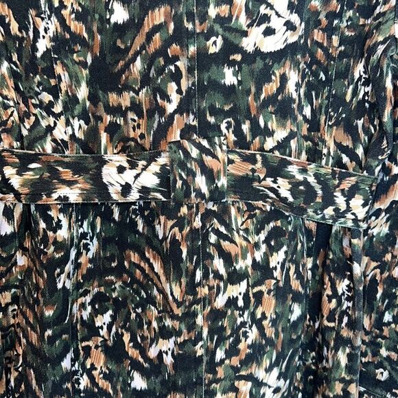 NWT Ted Baker Inniza Urban Camo Print Utility Jacket Khaki Ted Size 1/ Small - Picture 7 of 15